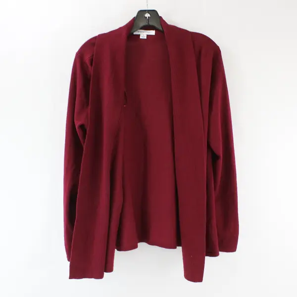 99 Jane Street Women's Open Front Burgundy Cardigan Size M