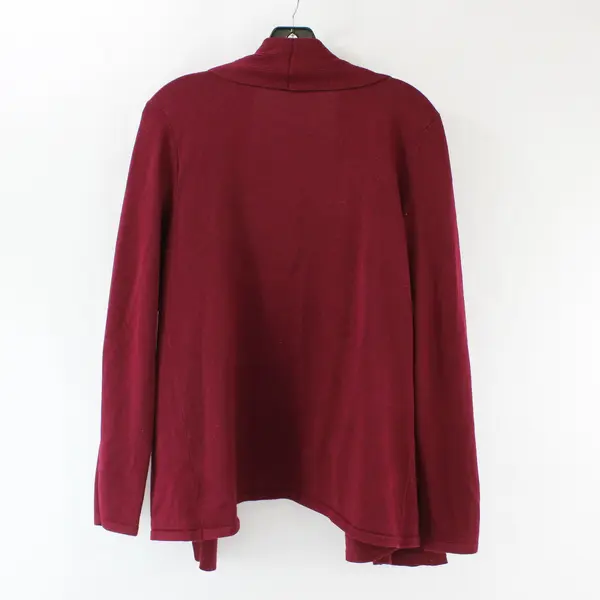 99 Jane Street Women's Open Front Burgundy Cardigan Size M
