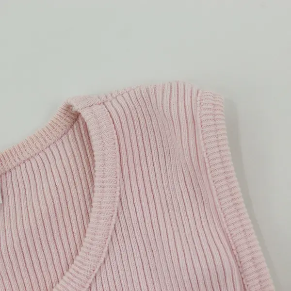 Xhilaration Light Pink Wide Strapped Ribbed Tank Top Women's L
