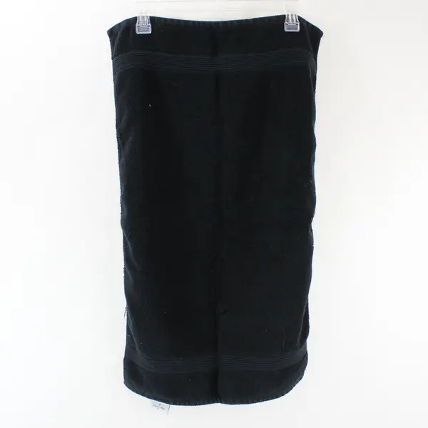 Lexington Lot of 3 Black Washcloth & Hand Towels Cotton Small/Medium