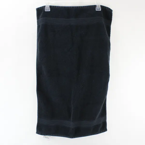 Lexington Lot of 3 Black Washcloth & Hand Towels Cotton Small/Medium