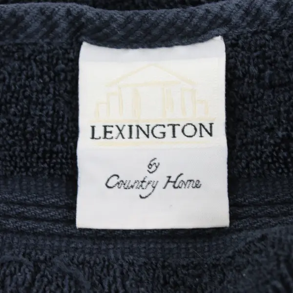 Lexington Lot of 3 Black Washcloth & Hand Towels Cotton Small/Medium