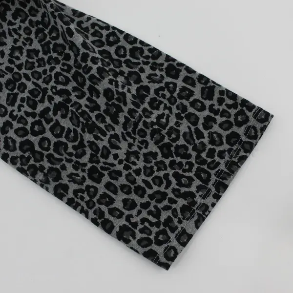 a.n.a A New Approach Leggings Women's Size XXL Gray and Black Cheetah Print