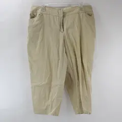 Avenue Beige Casual Capri Pants Women's Size 14