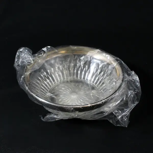 Kingsford Crystal Chip and Dip Set Silver Trim