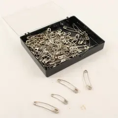 Box of Circa. 100 Curved Safety Pins for Quilting