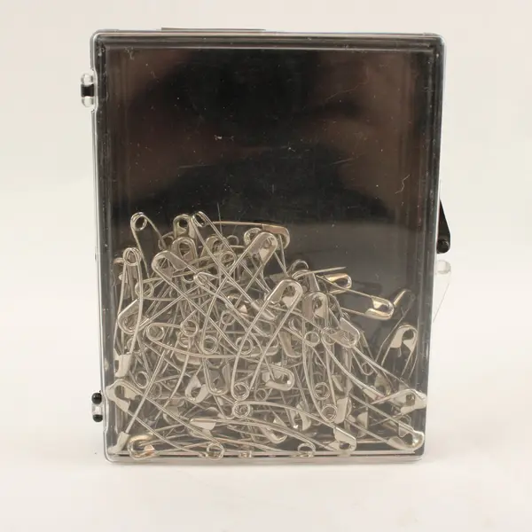 Box of Circa. 100 Curved Safety Pins for Quilting