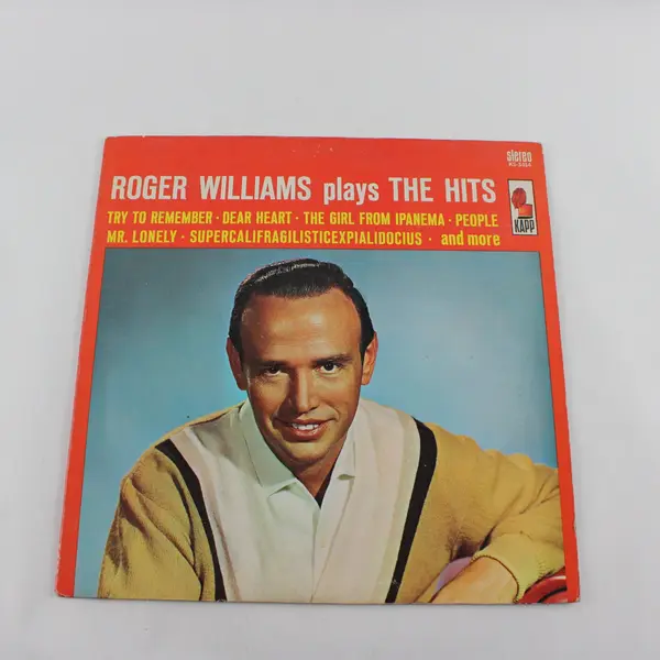 Roger Williams Plays The Hits 12" Vinyl Record 