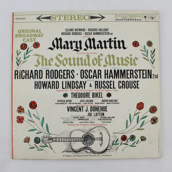 Original Broadway Cast Mary Martin The Sound of Music 12" Vinyl Record