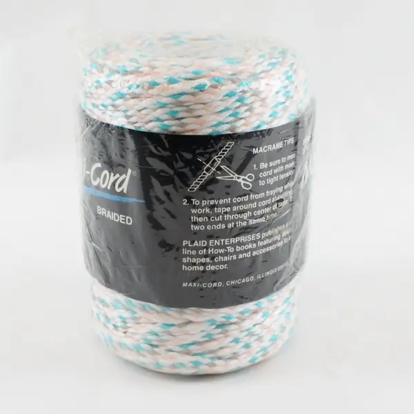 Maxi-Cord Braided Macrame Polypropylene Style #36684 6mm 100yds / 91m Sealed