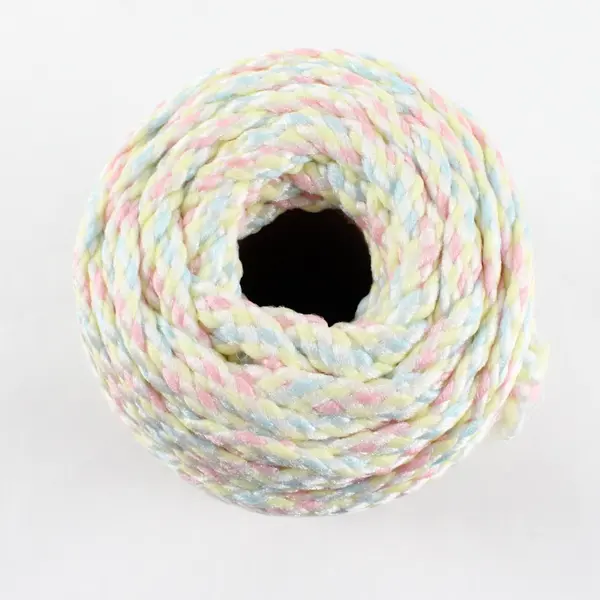 Maxi-Cord Braided Macrame Polypropylene Yellow Pink Blue White 100yds