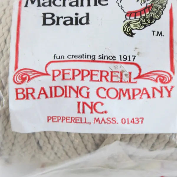 6mm Bonnie Braid Macrame Cord Yarn 100yd Roll DIY Crafts Sealed Tan Color