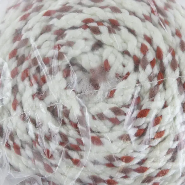 Pepperell Bonnie Macrame Braid 6MM 100 Yards Red White