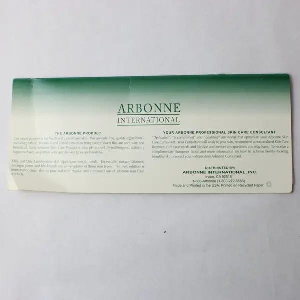 Arbonne International Pure Swiss Skin Care 5-Piece Sample Set