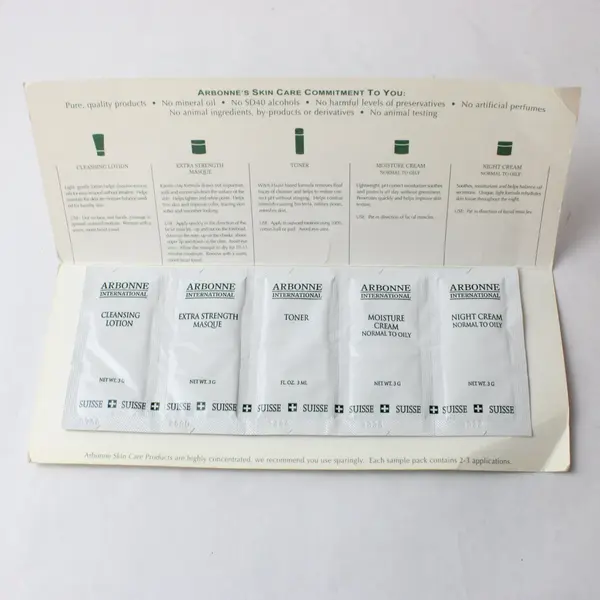 Arbonne International Pure Swiss Skin Care 5-Piece Sample Set