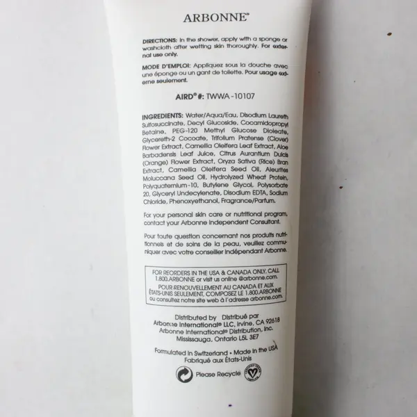 Arbonne F.Y.I. Wash & Wear Ambitious Body Wash 7 Oz NEW