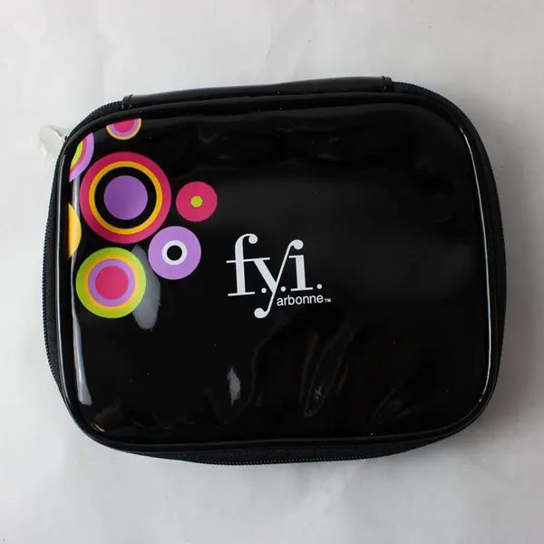 Arbonne F.Y.I. Small Vinyl Cosmetic Bag w/ Brushes
