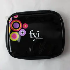 Arbonne F.Y.I. Small Vinyl Cosmetic Bag w/ Brushes