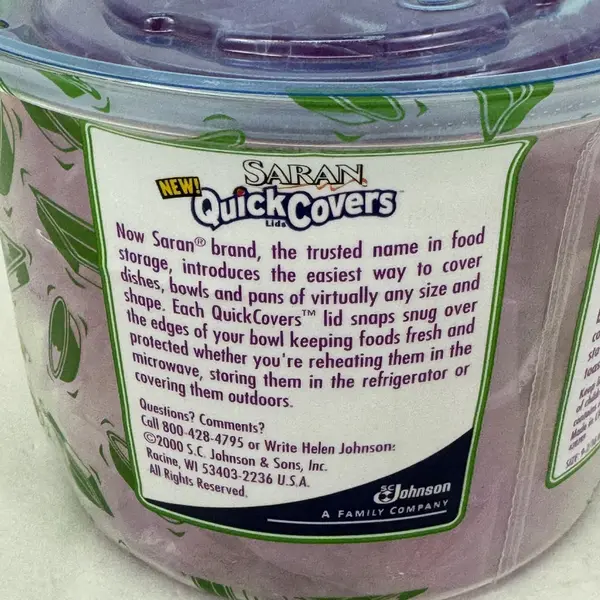 Saran Quick Covers 15 Lids Small Bowl Covers SC Johnson