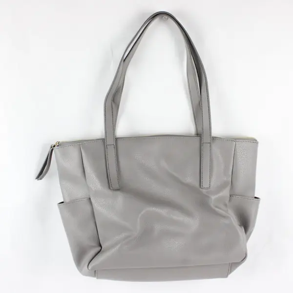 Relic Gray Faux Leather Gold-Tone Hardware Shoulder Bag