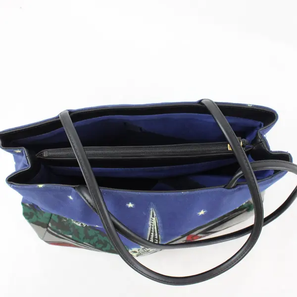 Bueno Beaded Eiffel Tower Shoulder Bag Purse