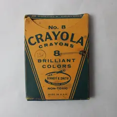 Crayola Crayons 8 Pack | Vintage - No. 8 - Brilliant Colors - Missing One Crayon