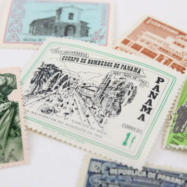 Lot of 9 Panama Stamps 1921-1968 Mix of Mint and Used