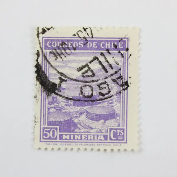 Lot of 5 Chile Stamps 1900s-1940s Used