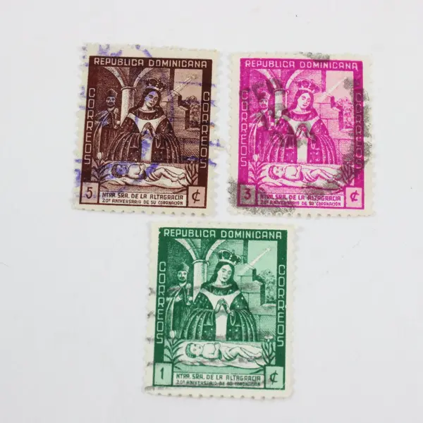 Lot Of 6 Dominican Republic Stamps SC #384-86 #497-99 Used
