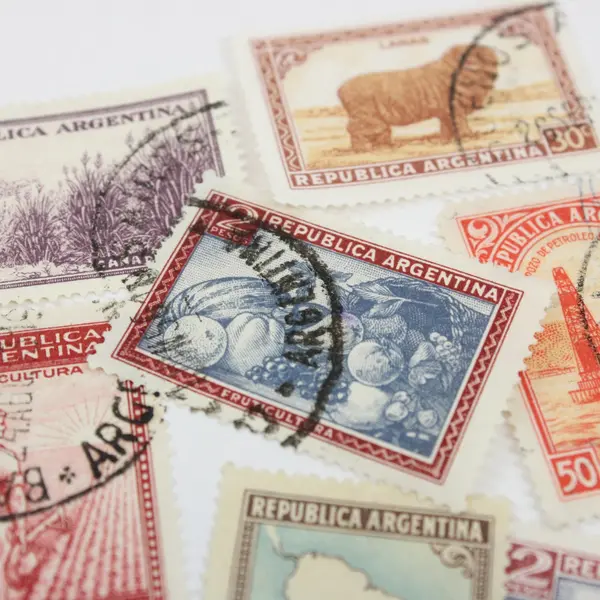 Lot Of 10 Argentina 1930s-1940s Stamps Used