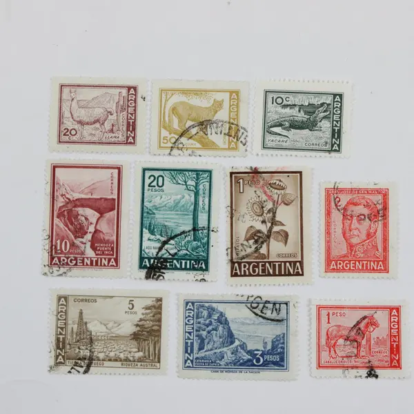 Lot Of 10 Argentina 1959 Stamps Used 