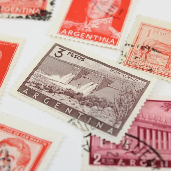 Lot of 8 Argentina 1950s Stamps Used 