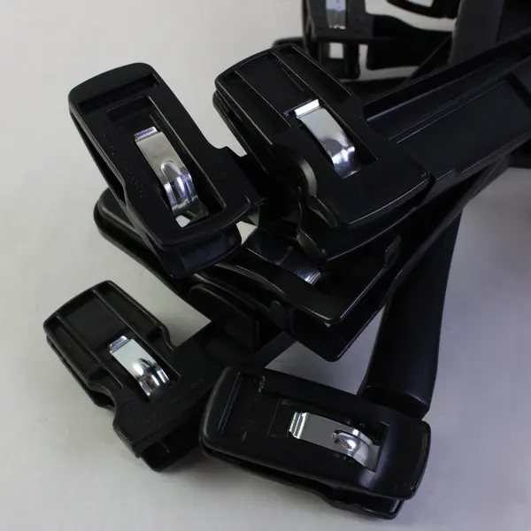 Lot of 12 Black Plastic Skirt/Pants Clip Hangers Retail