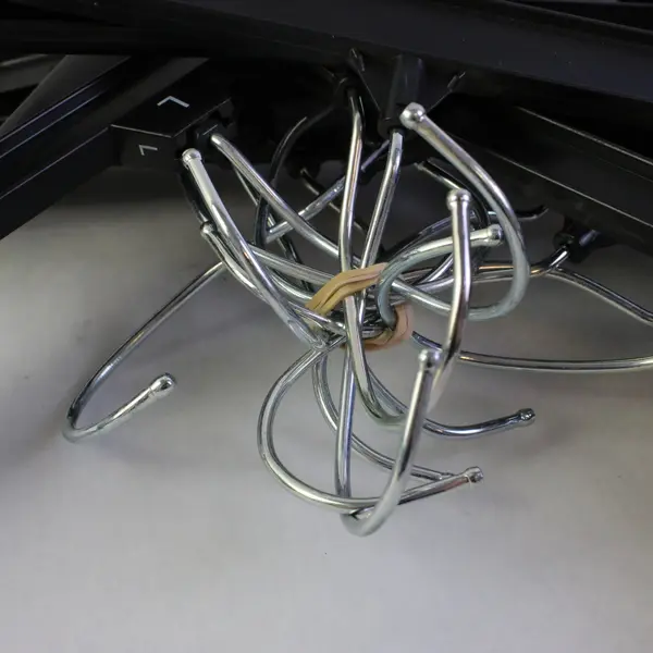 Lot of 12 Black Plastic Skirt/Pants Clip Hangers Retail