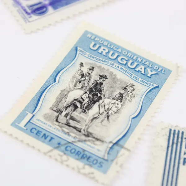 Lot of 10 Uruguay 1950s-1960s Stamps Used