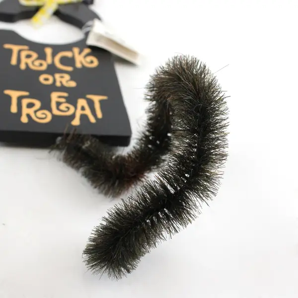 Set of 2 Halloween Black Cat Trick or Treat Door Hanger 15.5in Cannon Falls