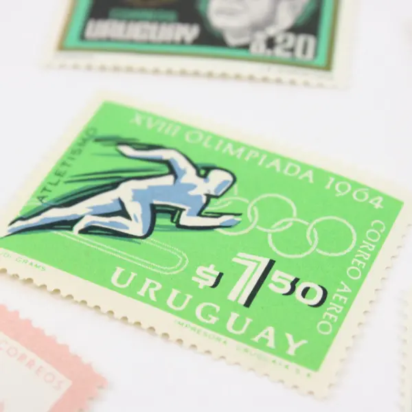 Lot of 7 Uruguay 1930s-1960s Stamps Mint Hinged