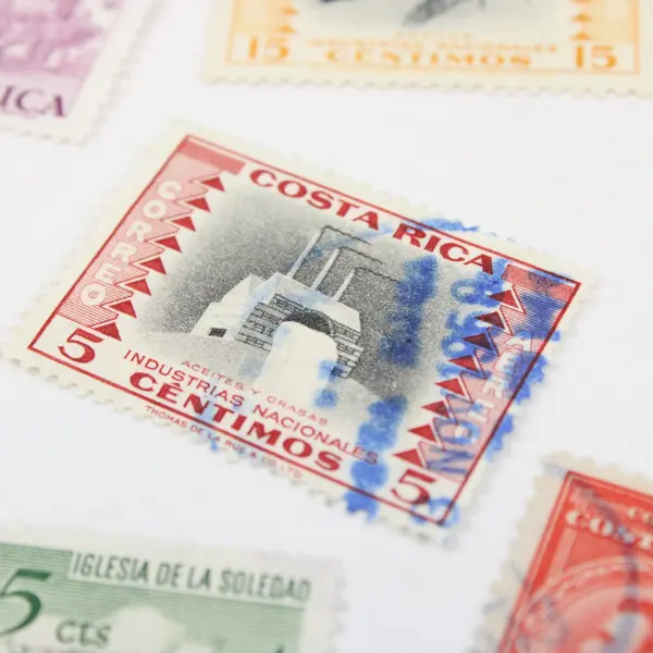 Lot of 8 Costa Rica 1930s-1960s Stamps Used