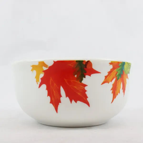 Royal Norfolk Autumn Leaves & Acorns Fall Decor Cereal/Soup Bowl