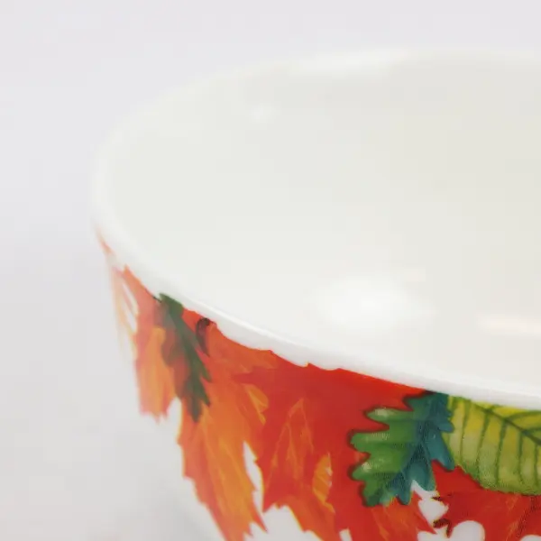 Royal Norfolk Autumn Leaves & Acorns Fall Decor Cereal/Soup Bowl