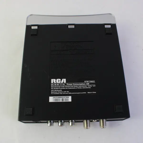 RCA STB7766G1 Digital to Analog Pass-Through TV Converter Box w Remote