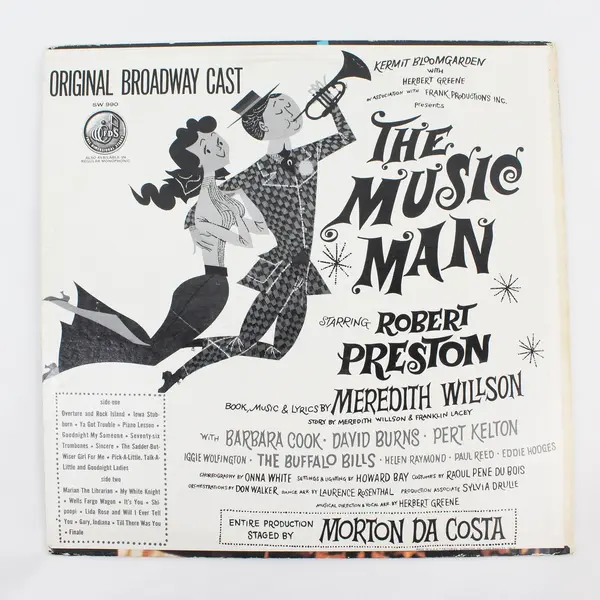 Robert Preston Orig Cast Meredith Willson Music Man 12" Capitol LP SW990