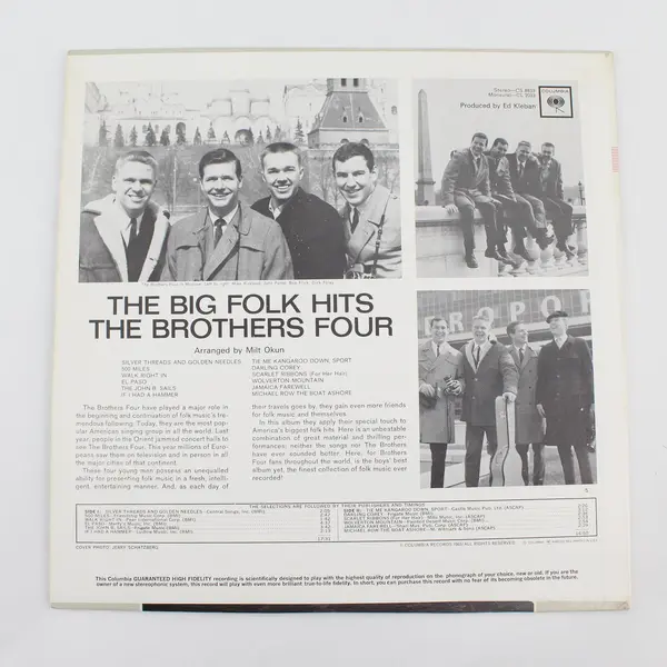 The Brothers Four The Big Folk Hits 12" Vinyl Record