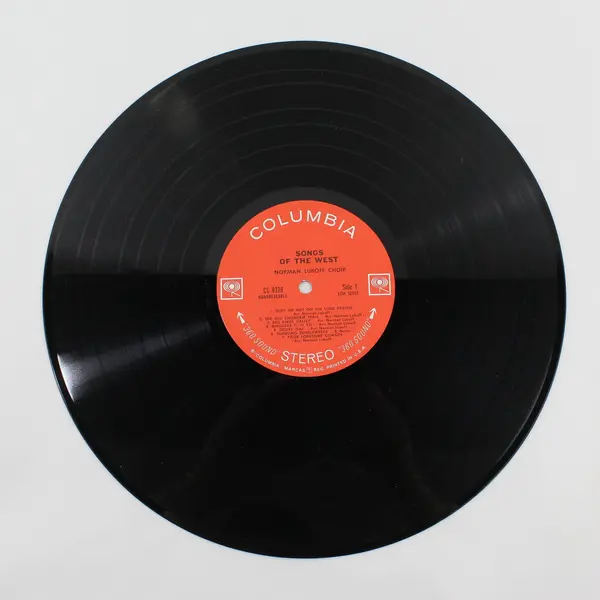 Norman Luboff Choir Songs of the West Columbia CS 8329 Vinyl LP