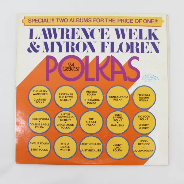 Lawrence Welk & Myron Floren 24 World's Greatest Polkas 2-LP