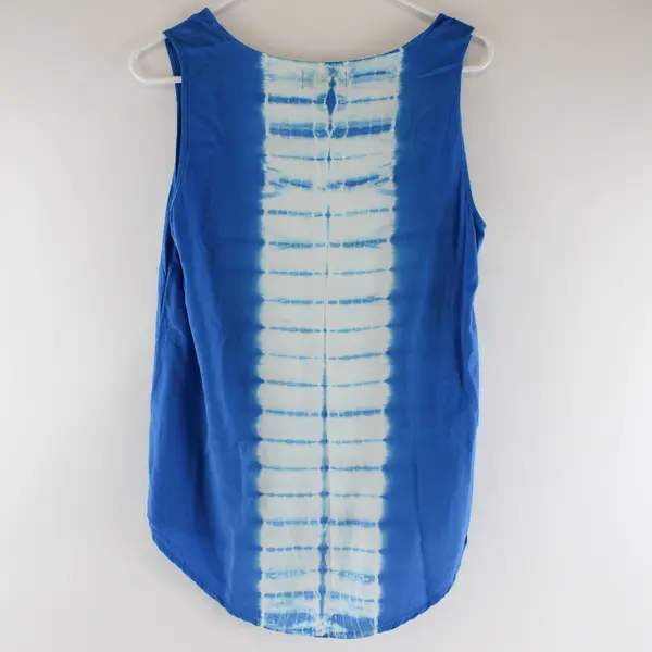 Olive & Oak Blue And White Tie Dye Print Tank Top Women's Size Medium