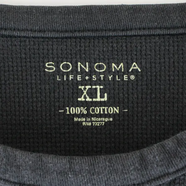 Sonoma Life & Style Sweater Womens X-Large Grey Long Sleeve Shirt 100% Cotton