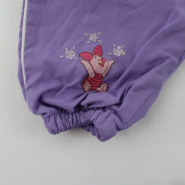 Vintage Disney's Piglet Baby Pants 12 Months Purple Embroidered 90s Joggers
