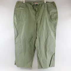 Faded Glory Women’s Chervil Green Capri Stretch Pants Size 26W Cotton Blend