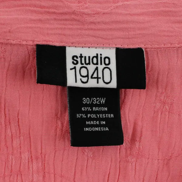 Studio 1940 Dress Short-Sleeve Jacket Set Two Piece Pink Women's Size 30/32W